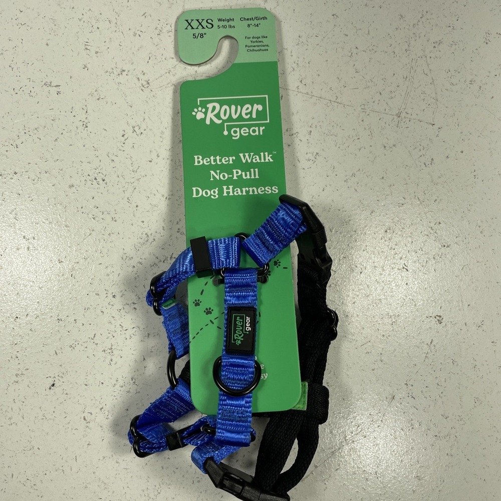 Rover Gear: Better Walk No-Pull Dog Harness Blue Xxs